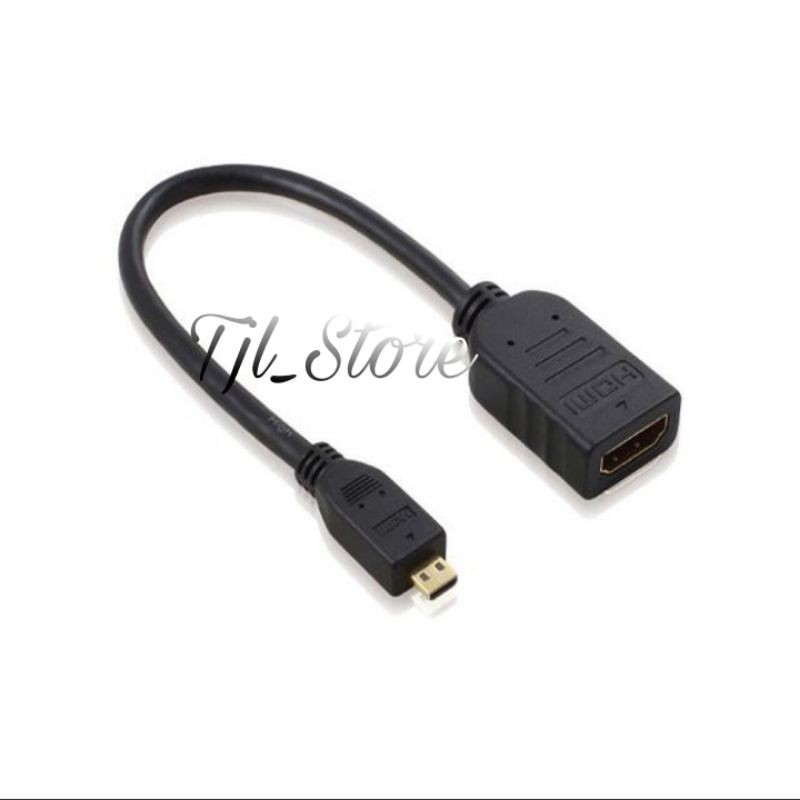 Kabel Micro Hdmi To Hdmi Female 15cm / Cable Micro Hdmi To Hdmi.F-15cm