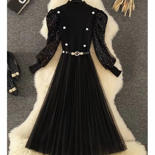 dress wanita casual dress korea dress wanita lengan panjang dress premium import wanita dress pliske