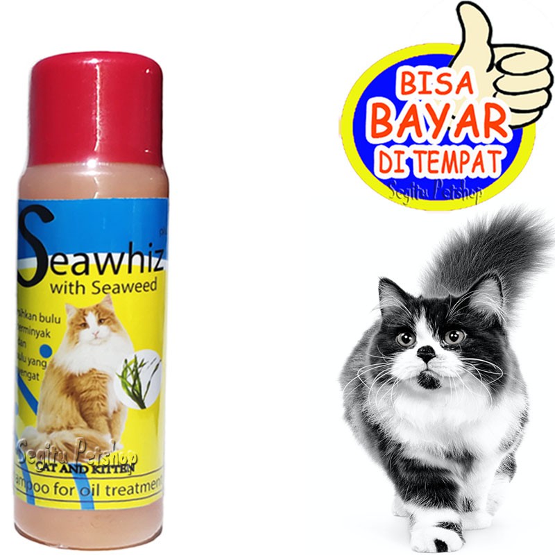 SAMPO KUCING ANTI MINYAK PENGHILANG NODA SHAMPO SEAWHIZ