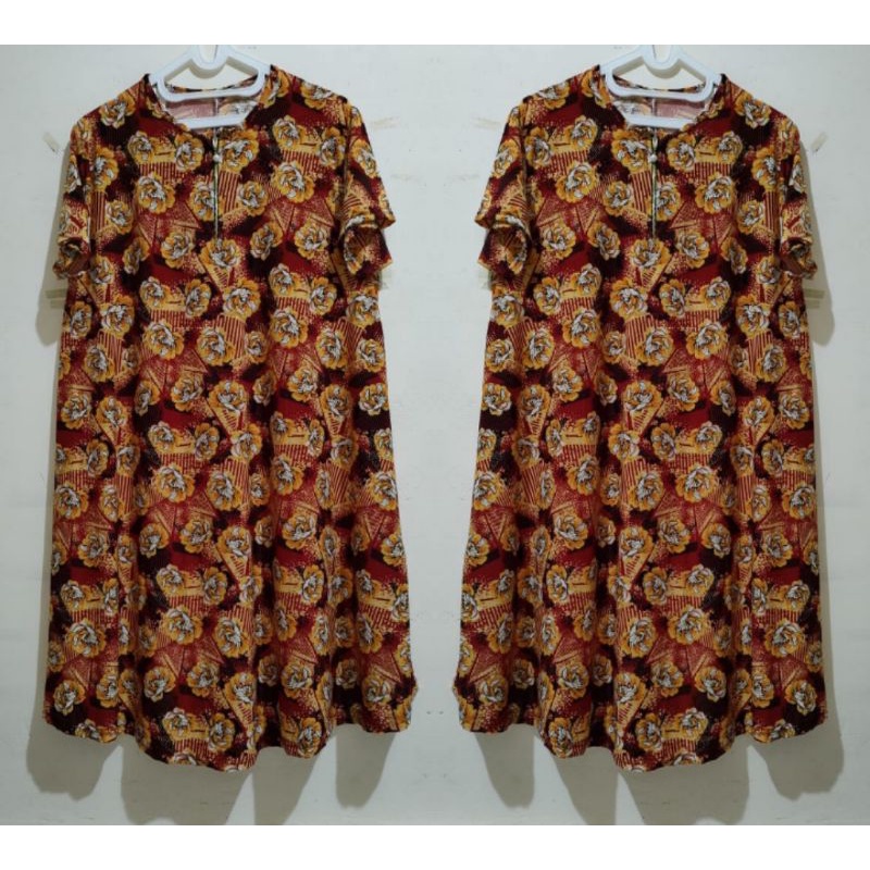 daster chika jersi sepandek/dres Korea murah daster busui ld 120-160