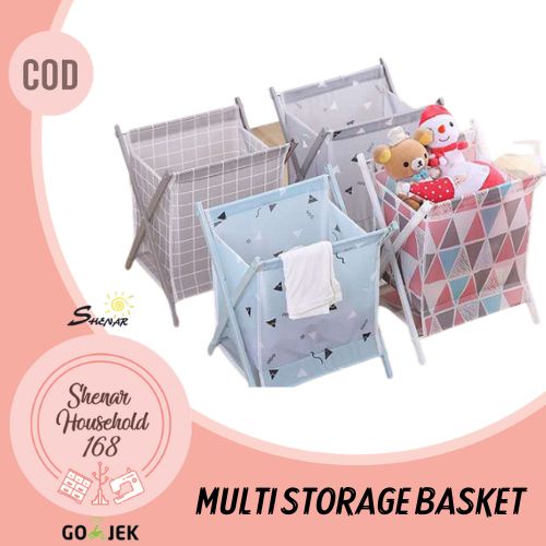 SHENAR , MULTI STORAGE BASKET KERANJANG BAJU LAUNDRY BAJU KOTOR BERSIH MINI SERBAGUNA MULTIFUSNGI KERANJANG KOTAK - BISA COD