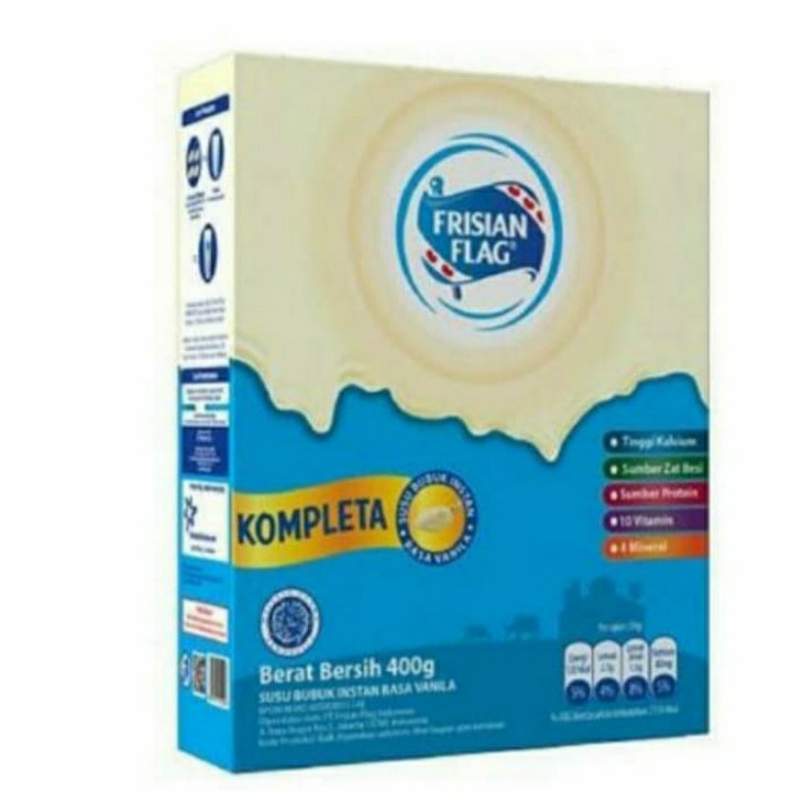 Frisian flag kompleta susu bubuk vanila 400 gr