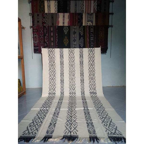 Jual Kain Tenun Ikat Troso Jepara Blangket Dayak Merah Hitam Shopee