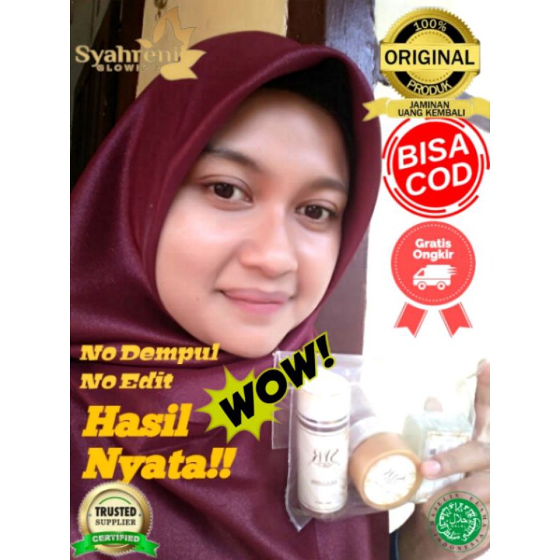 Bisa Cod Skincare Syr Glowing 3in1 Paket hemat cream pemutih wajah