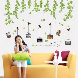  Stiker  Dinding Wallpaper 60x90cm Motif Karakter Burung 