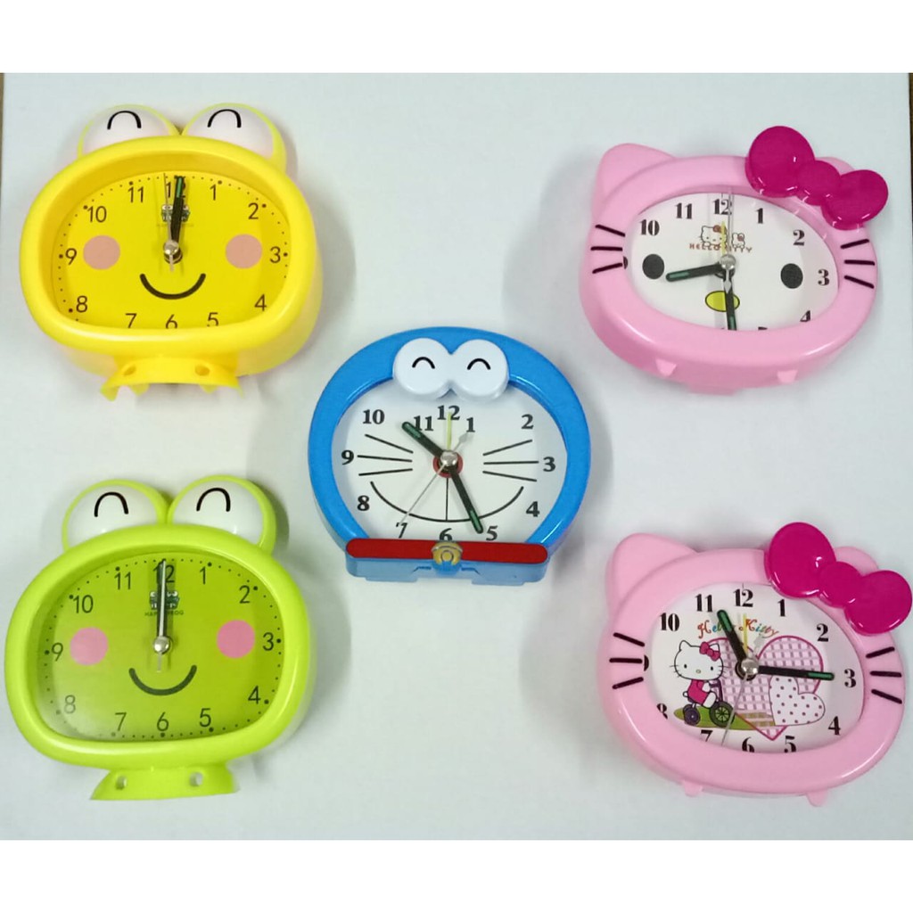 Jam Beker Weker Kartun Piggy Doraemon Hello Kitty Panda Keroppi Shopee Indonesia