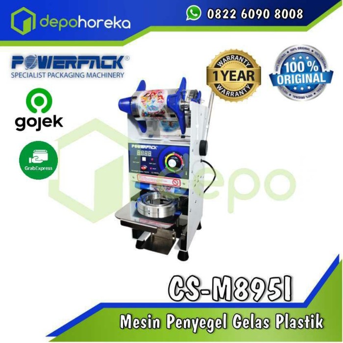 Mesin Penyegel Gelas Plastik Cs-M895I Manual Cup Sealer Powerpack - Dapur / Kitchen