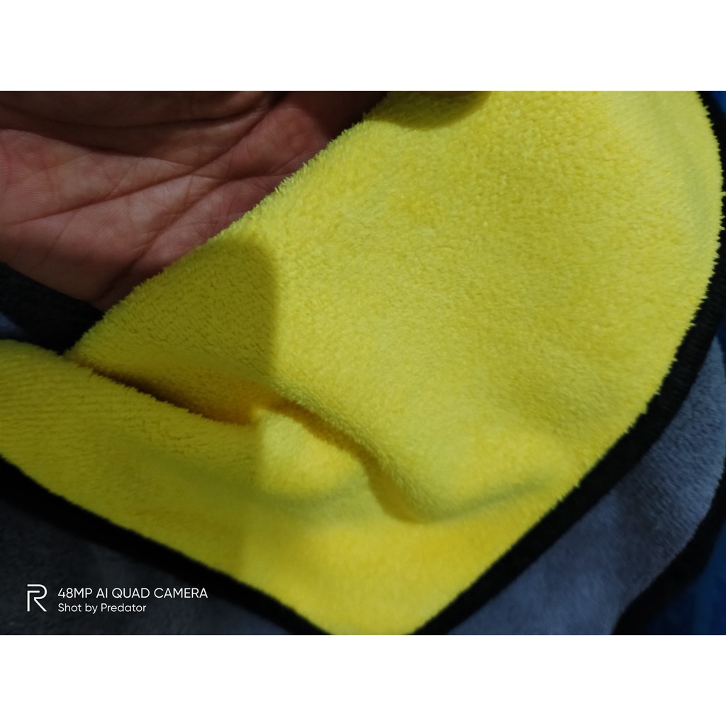 KAIN LAP SERAT MICROFIBER DETAILING HALUS TIDAK BIKIN BARET 500 GSM