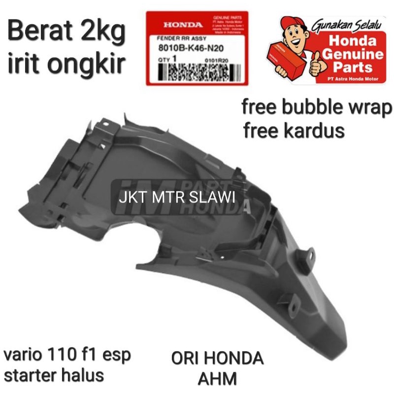 fender rr, sapkbor belakang slebor belakang vario 110 esp starter halus ori honda ahm asli honda