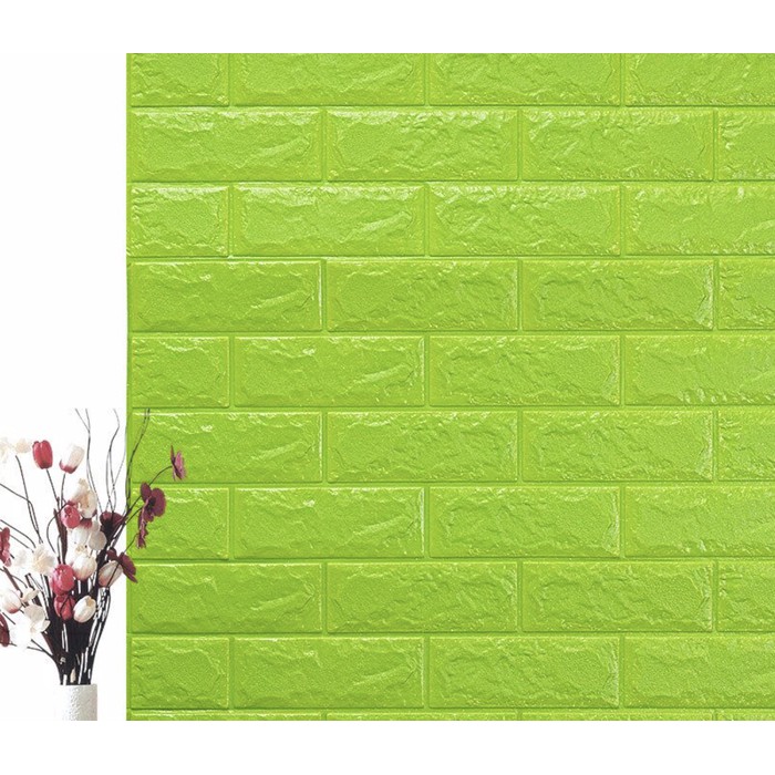 SHENAR WALLPAPER 3D FOAM BRICKFOAM BATA WALLSTICKER HIASAN DINDING DEKORASI DIY COD 70CM X 77CM