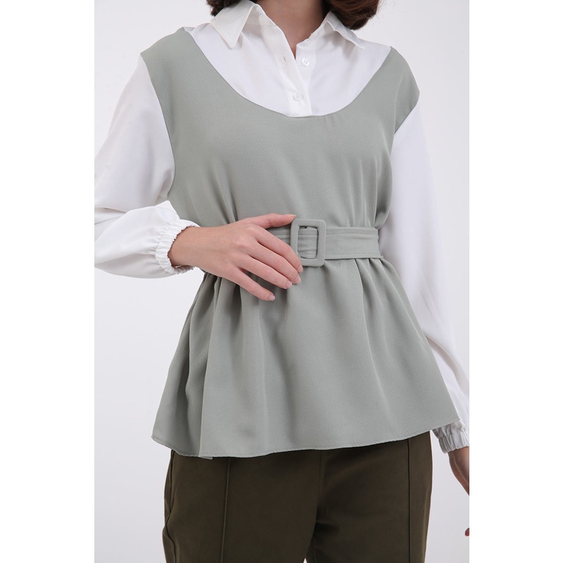 Berrybenka - Atasan Blouse Wanita Sofia Mulidia Tops-5