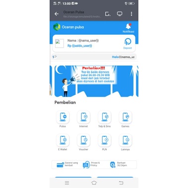 Script bukaolshop home