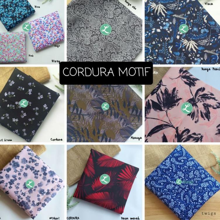 [JOD. 135558] KAIN CORDURA MOTIF BUNGA