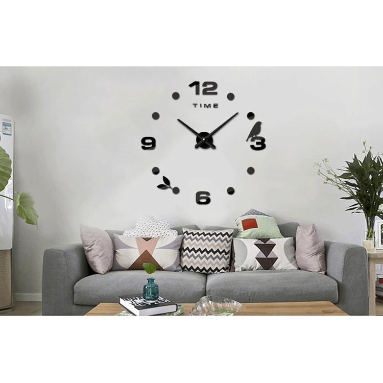 Grab medan Jam Dinding DIY Giant Wall Clock Quartz Creative Design Model Burung - DIY-06