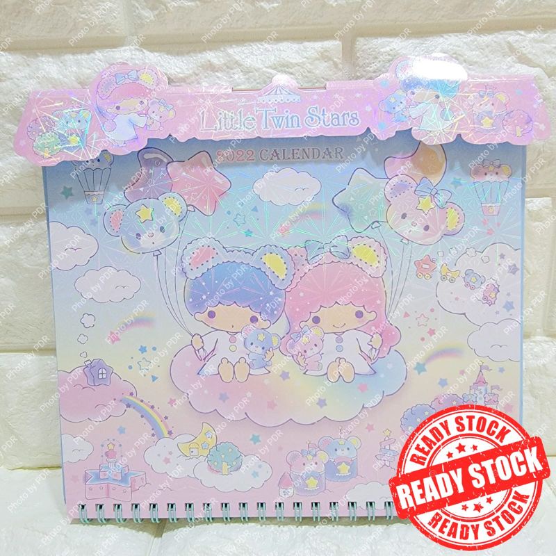 Kalender Calendar Dinding Gantung 2022 + Sticker Sanrio Karakter Hello Kitty