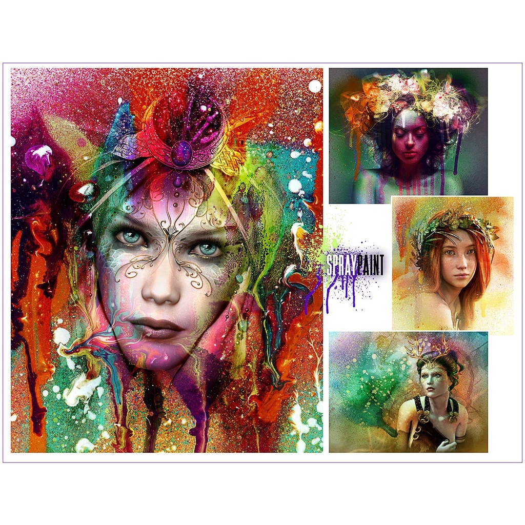 Rons Spray Paint Brushes - Photoshop Action