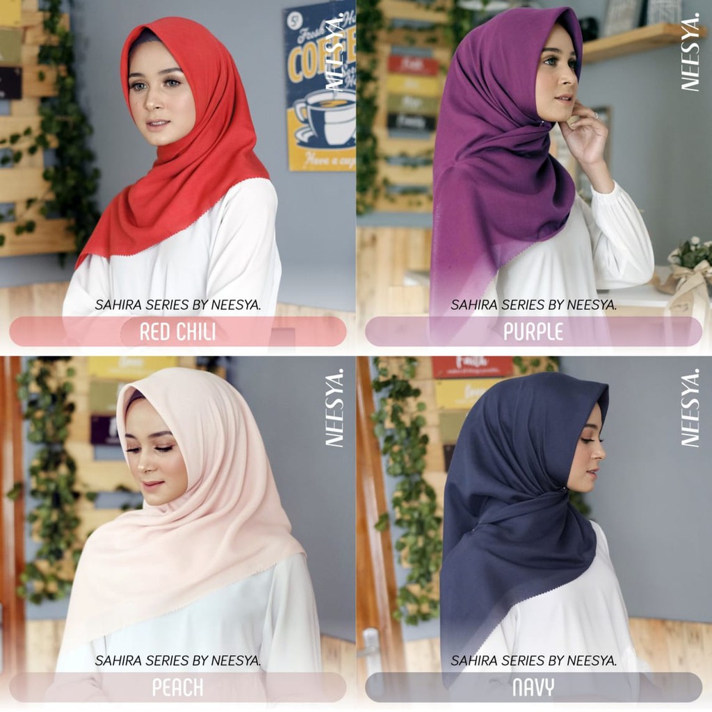 Sahira Hijab Polos Laser Cutting