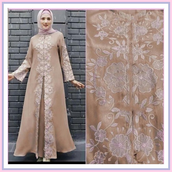 Gamis Terbaru Atasan Tunik Syari Dewasa Dress Adem Wanita Muslim Murah Gamis / Maxi / Baju Pesta Wan