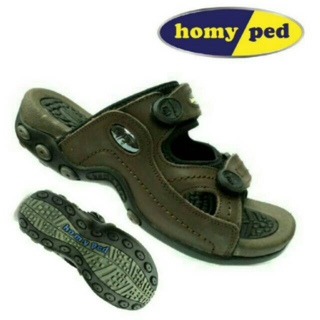 READY.. sandal kulit HOMYPED MA2031 coffe .100% asli homyped