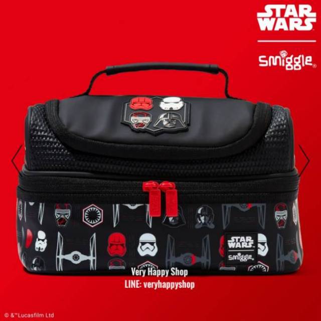 Smiggle Star Wars Double Decker Lunchbox lunchbag tas bekal StarWars tempat makan tas anak