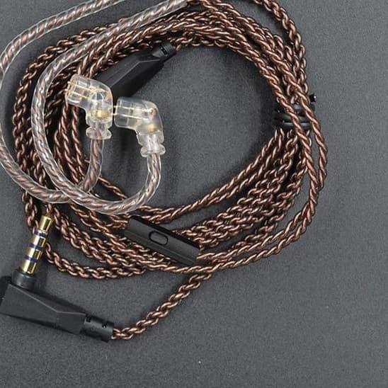 ۩ Kabel KZ Cable KZ Type C Upgrade Copper Silver Original ZSN PRO X ZS10 PRO DQ6 Mic ✬