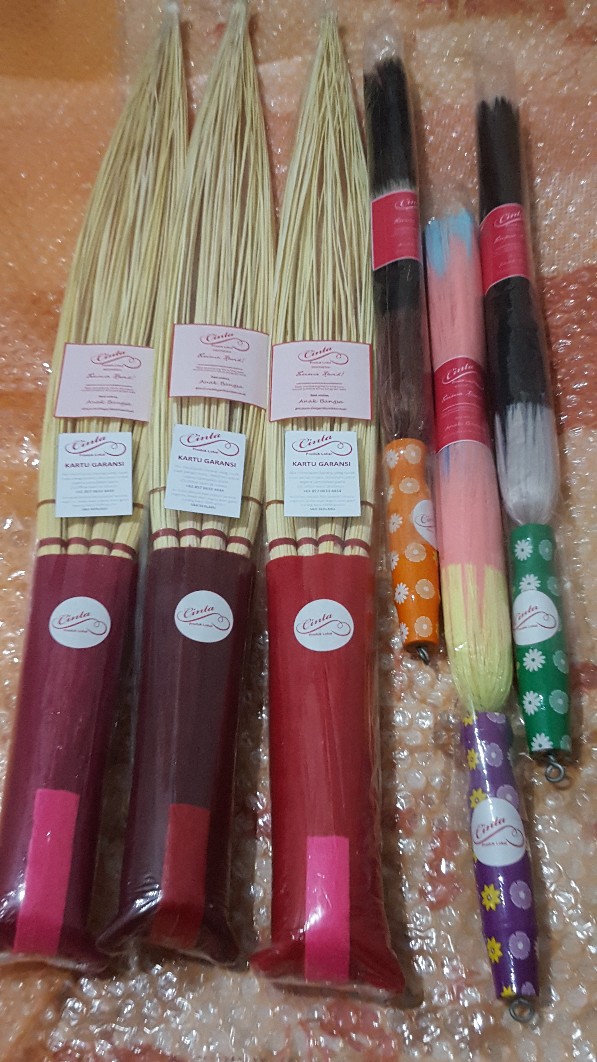 Sapu Lidi Penebah Premium Gratis Kemoceng Brown Bergaransi