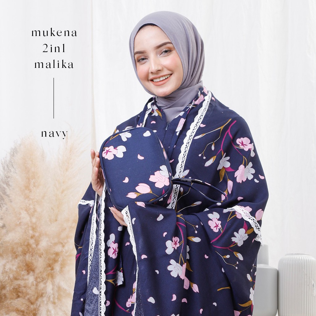 Mukena Dewasa MUKENA DEWASA RAYON 2 IN 1 MALIKA(J4G6) Mukenah Dewasa Jumbo Mukena Dewasa Murah Muken