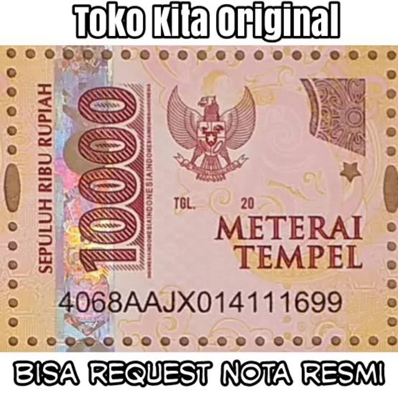 

Materai 10000 original