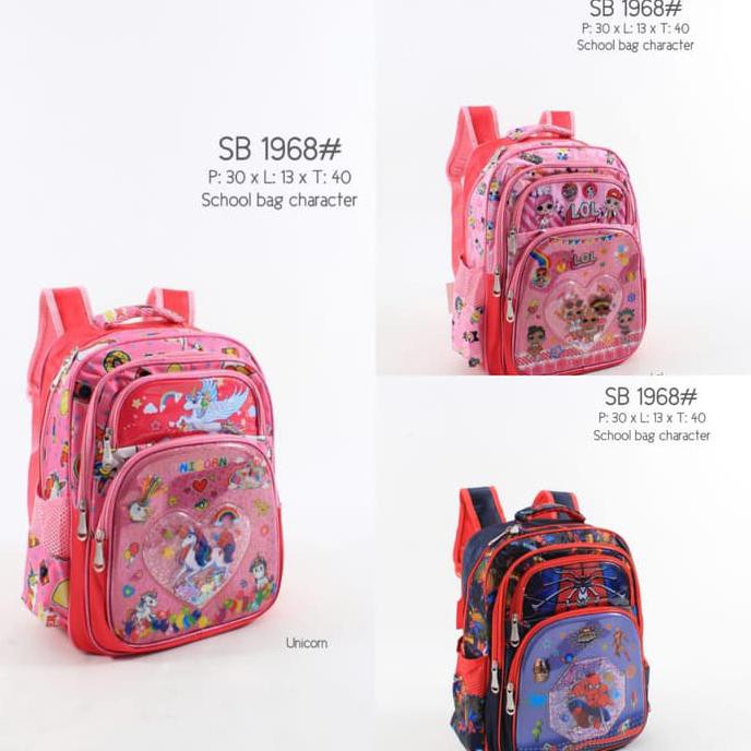 Terbaru  Tas Ransel Karakter Anak Hologram / Tas Ransel Anak Hologram
