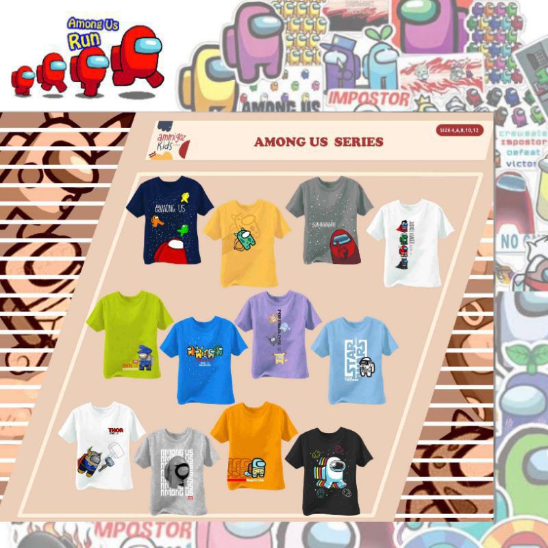 Kaos Anak Laki Laki Among us