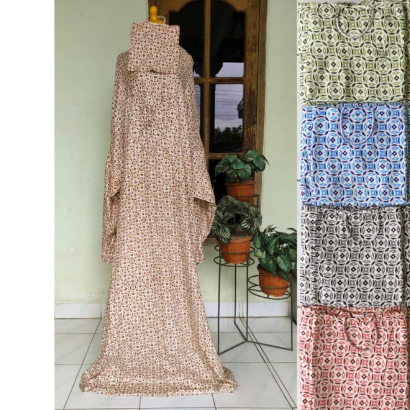 MUKENA RAYON PREMIUM  || TERUSAN || BATIK HANDMADE  || DEWASA TERMURAH || JUMBO || COD
