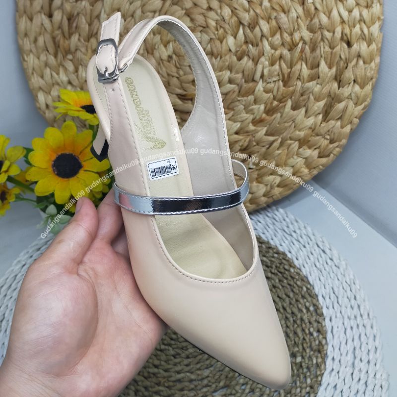 Heels wanita Lancip High heels Cream untuk Acara resmi Formal Kondangan Wisuda PD191 BRANDED