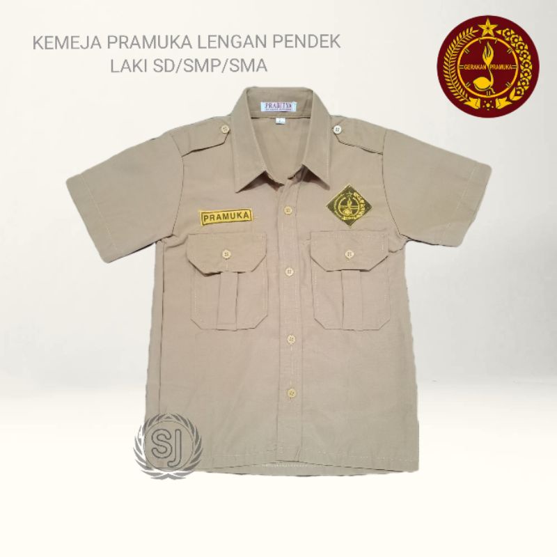 BAJU PRAMUKA SD SMP SMA PUTRA/ BAJU PRAMUKA PENGGALANG SD SMP SMA/ SERAGAM PRAMUKA COWOK