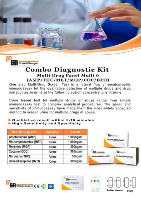 Strip Rapid Tes Narkoba Original Standareagen | Drug Abuse Test Standaregen Diagnostic