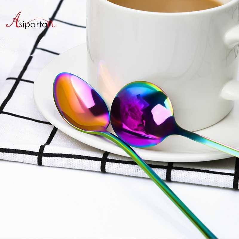 Asipartan Sendok Teh Kopi Rainbow Spoon Tea Coffee Time ( Mughnii )