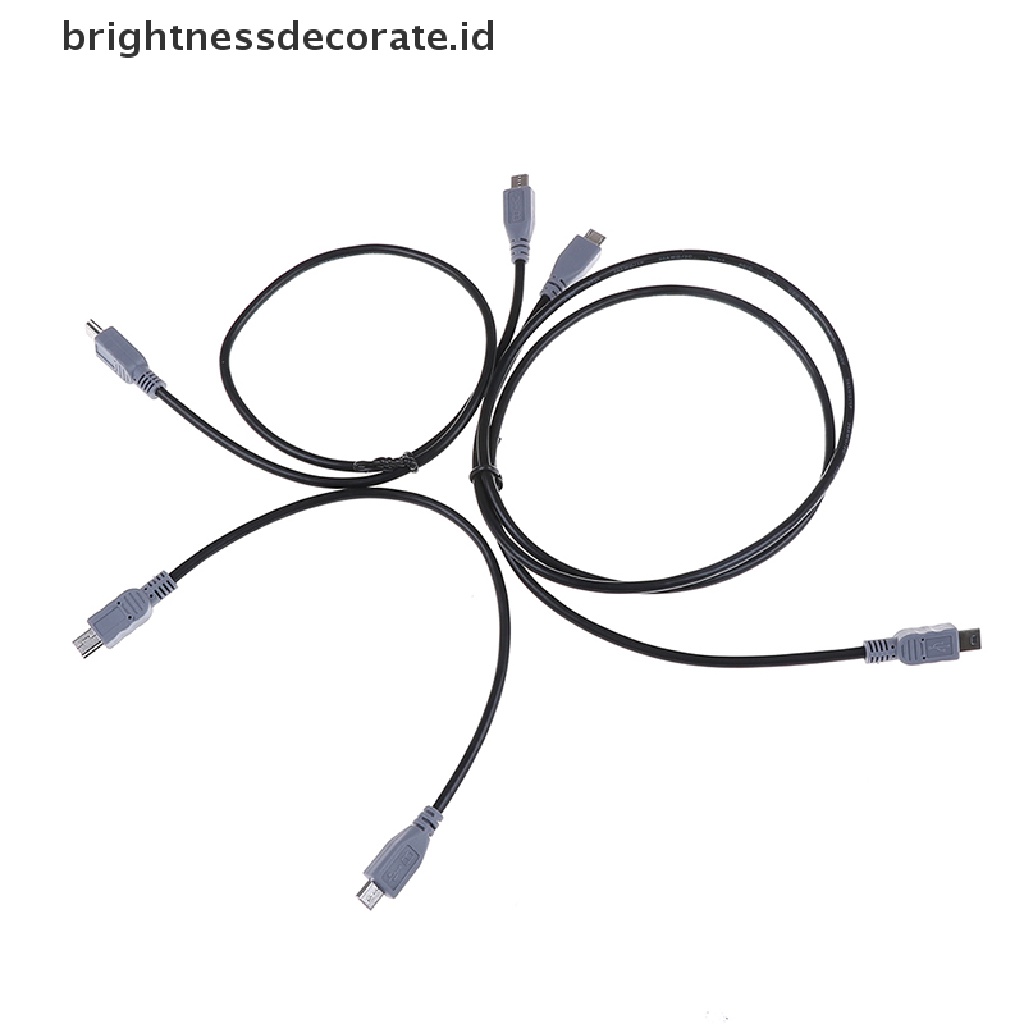 [birth] 1PC micro usb male to mini usb male adapter converter data cable line 25/50cm [ID]