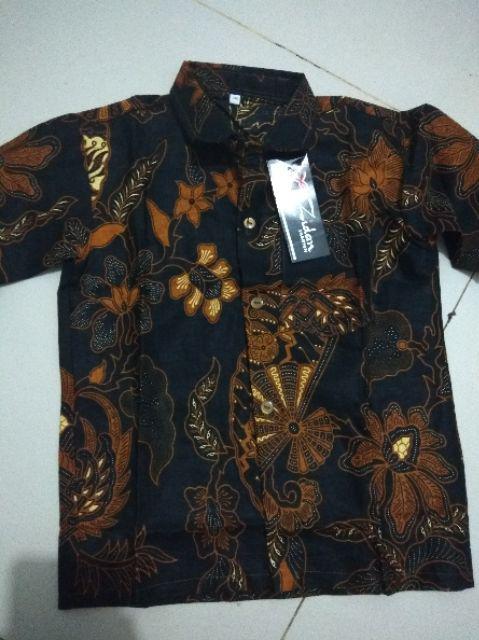 Kemeja Batik Anak Lengan Panjang