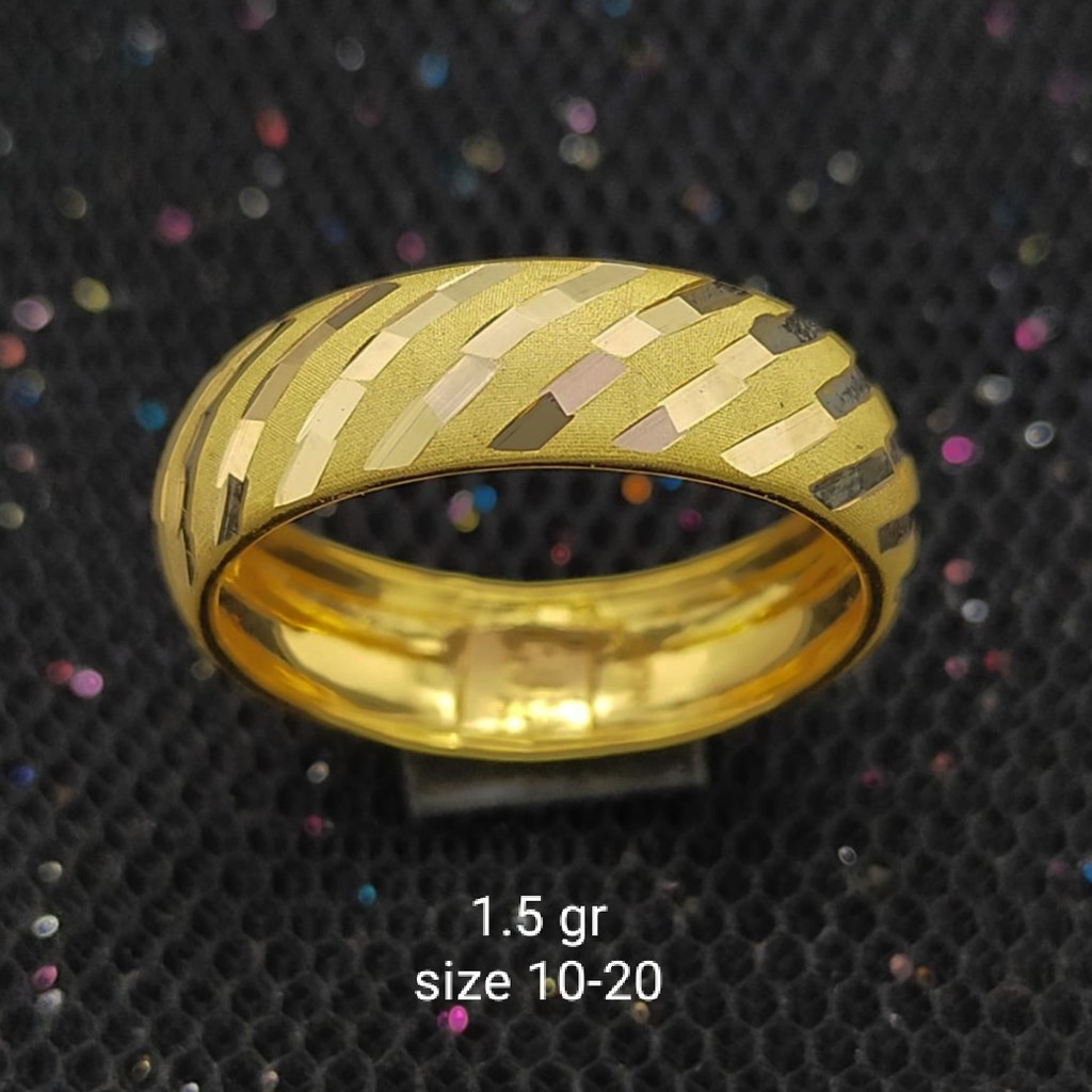 NEW Cincin Emas 17 K - 1.5 gr Kadar 750 - 2168