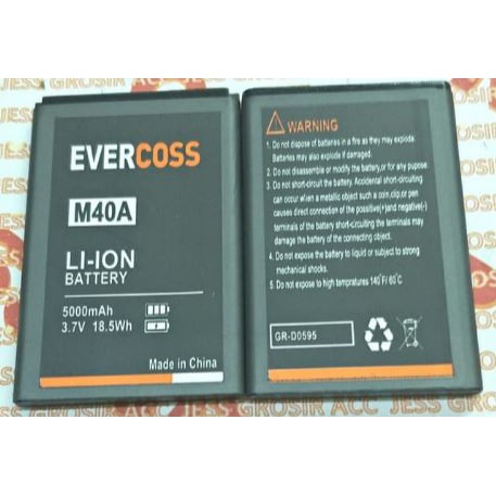 Battery Batre Baterai Evercoss Evercross Cross M40A , Xtream 1 Mini