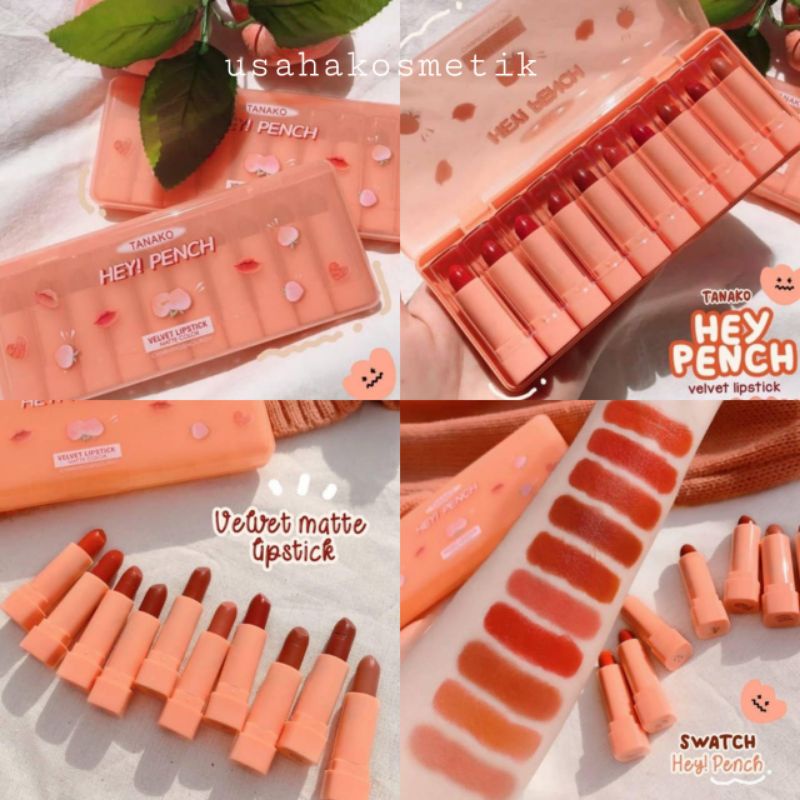 LIPSTIK TANAKO HEY PEACH ISI 10PC BEST SELLER No. HT 065