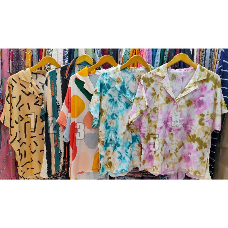 Atasan Motif | Tunik | Atasan Wanita | Tunik Wanita | Baju Wanita | Motif Abstrak