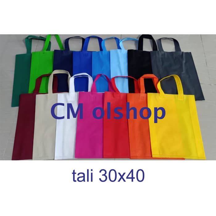 

h502hg Tas Spunbond 30 X 40 Tali Grosir - Navy 00Bmng