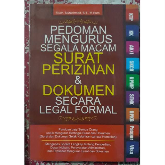 

Surat Perijinan dan Dokumen secara Legal Formal. vs3. vup3