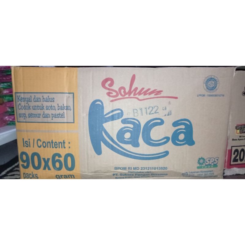 Sohun Kaca Renteng 1 Dus 90 Packs × 60 Gram