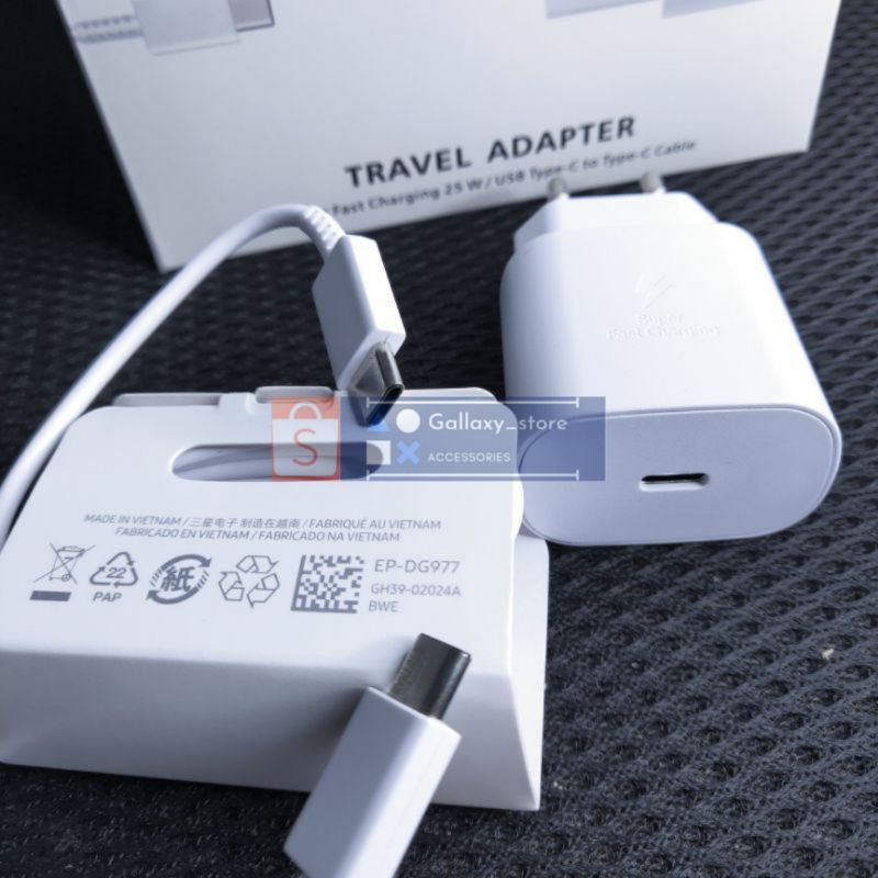 TC CHARGER SAMSUNG 25W (GRADE B) FAST CHARGING USB C TO USB C