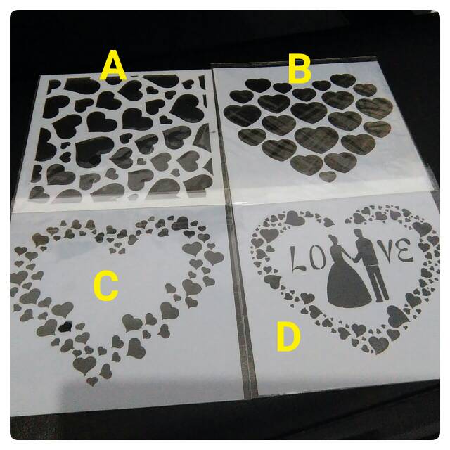 

Stencil/Stensil Heart Series