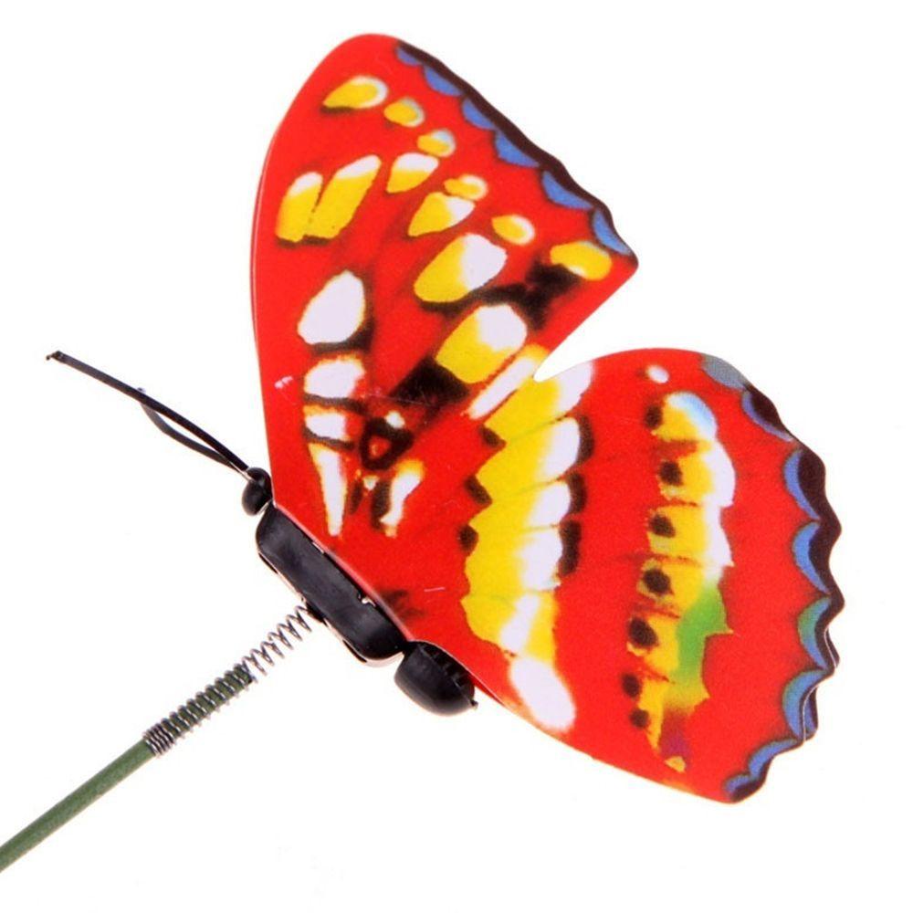 [Elegan] Butterfly Decor New Ornaments Random Warna-Warni 20Pcs/pack Aksesoris Taman Rumah