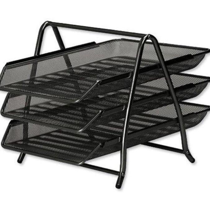 

Document Tray/Rak Susun/Letter Tray/Bak Surat Besi 3 Susun Vtec