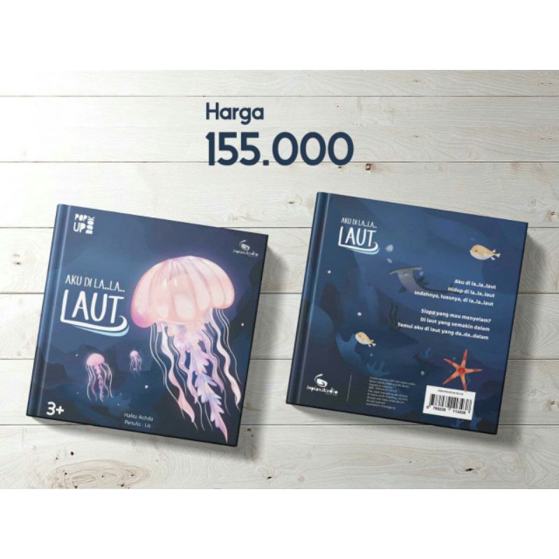 IMPIAN STUDIO ✿ Buku Anak Pop Up Aku di laut Hewan Beranak Hewan Bertelur aku kuat alam liar pompong
