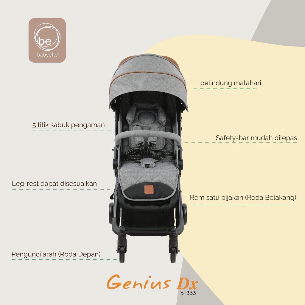 BABYELLE GENIUS DX S-355 Stroller